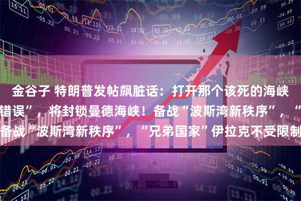 金谷子 特朗普发帖飙脏话:打开那个该死的海峡!伊朗:若美方“再犯错误”,将封锁曼德海峡!备战“波斯湾新秩序”,“兄弟国家”伊拉克不受限制